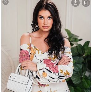 GUESS off the shoulder romper